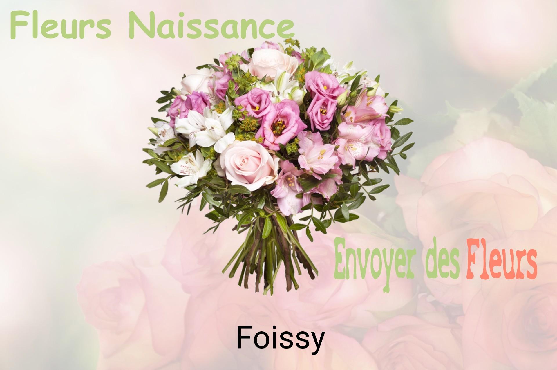 Bouquet de fleurs de naissance livré à Foissy